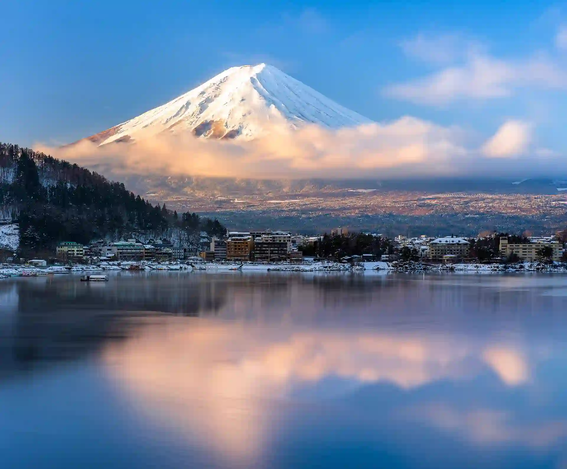 Sunrise over Mount Fuji