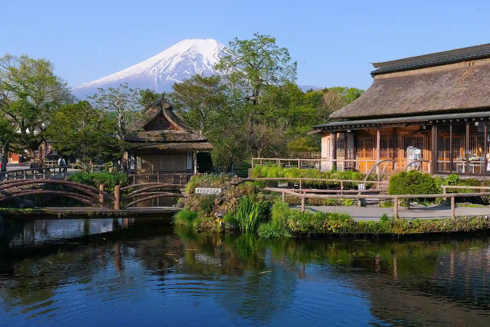 Oshino Hakkai village near Mount Fuji