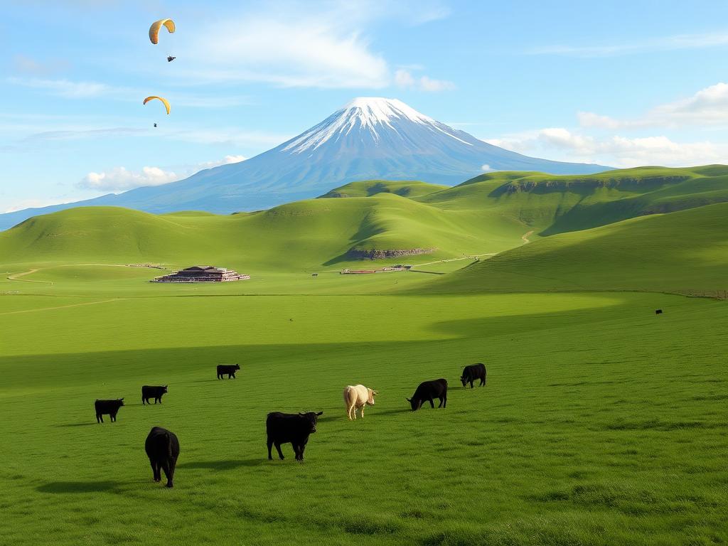 Asagiri Highlands with Mount Fuji